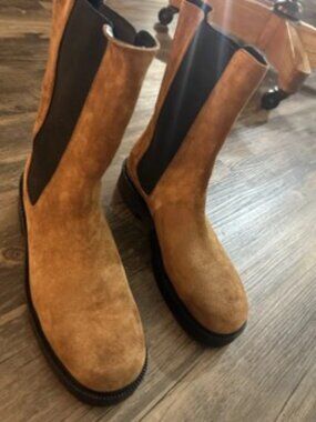 STAUD SUEDE BOOTS